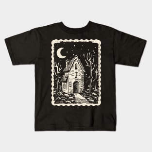 Witch Cottage in the Woods Kids T-Shirt